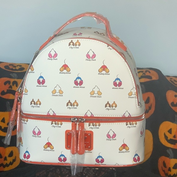 Loungefly Handbags - Loungefly White and Orange Disney Backpack